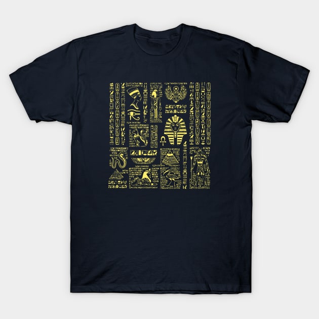 Egyptian hieroglyphs T-Shirt by Lamink